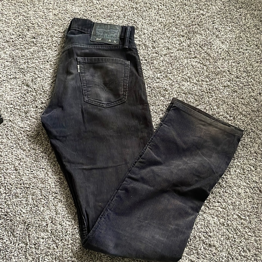 Levi’s Distressed Men’s Corduroy 514 Pants 30x32